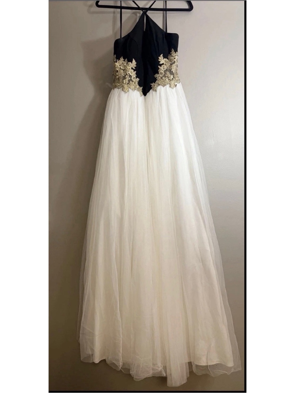 Vintage Y2K Blondie Nites by Stacy Sklar Formal Halter Gown Dress Size 7 / UK 10